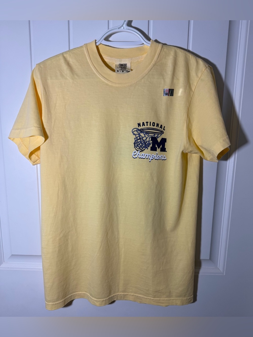 Michigan Wolverines 2026 National Champions Comfort Colors T-Shirt Small NWOT
